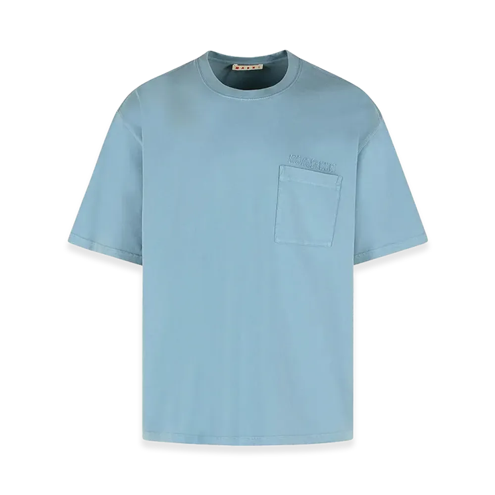 MARNI Cotton T-Shirt "Light Blue"