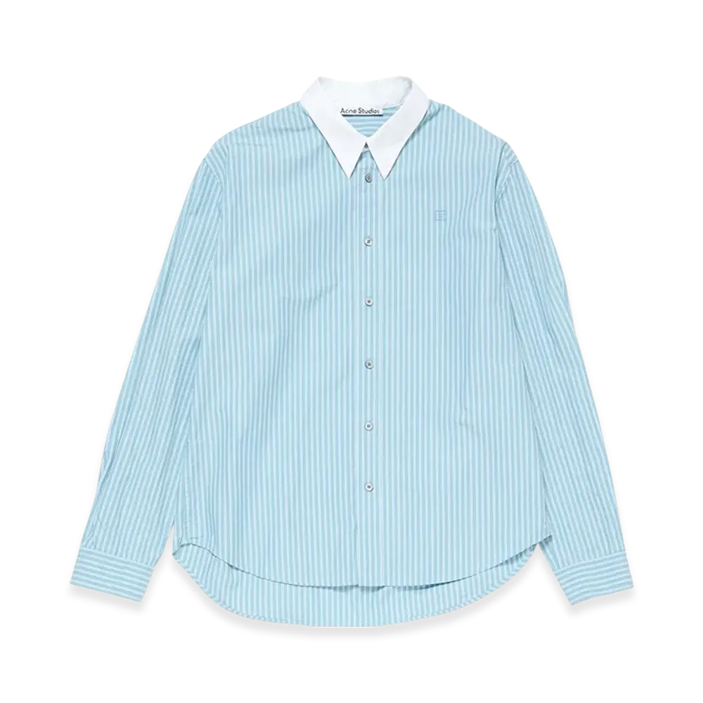 Acne Studios Button-Up Shirt "Turquoise Blue"