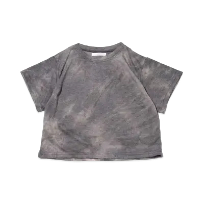 atmos pink Tie Dye Pattern Mini Length T-Shirt "Black"