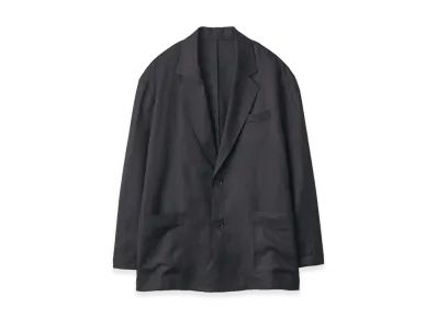 ssstein Light Linen Easy Single Breasted Jacket "Black"