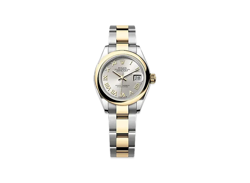 ROLEX Lady-Datejust 28mm Oystersteel & Yellow Gold 279163 "Silver"