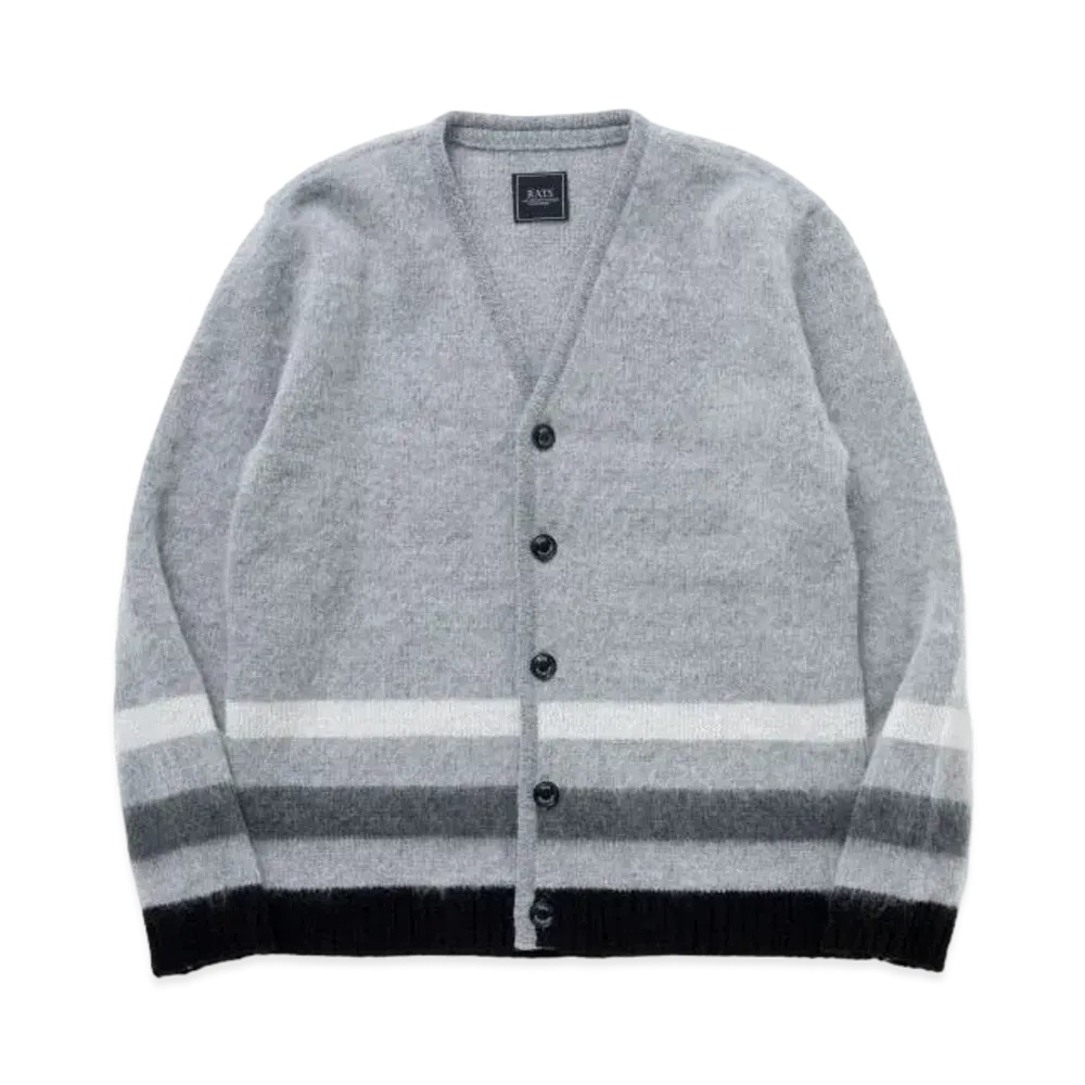 RATS Mohair Knit Cardigan "Grey"