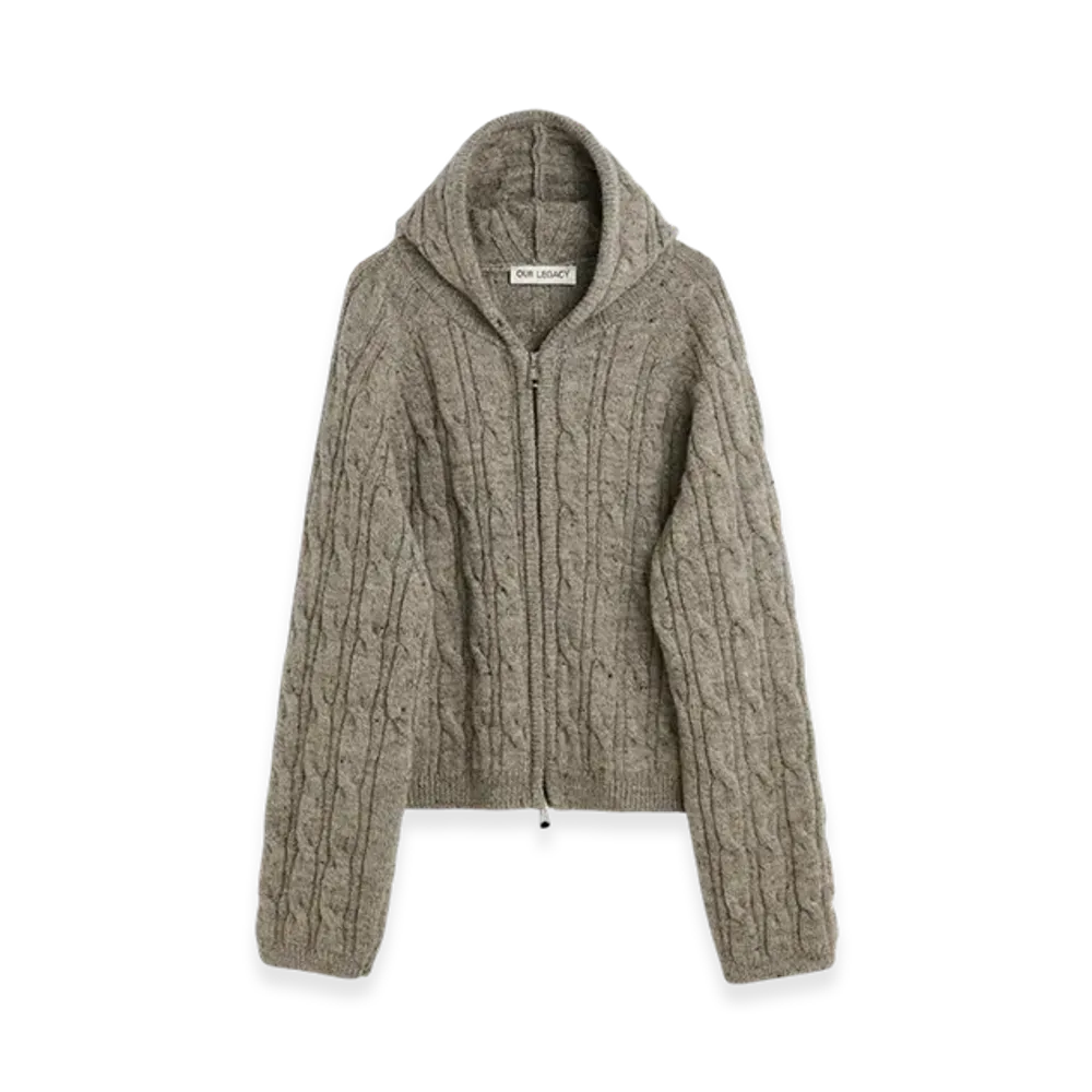 OUR LEGACY Level Hood "Stable Melange Isles Wool"