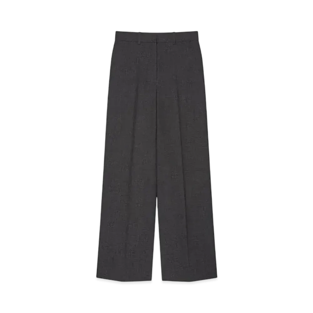 GIVENCHY Oversized Tailored Pants In Wool "Grey Mix"