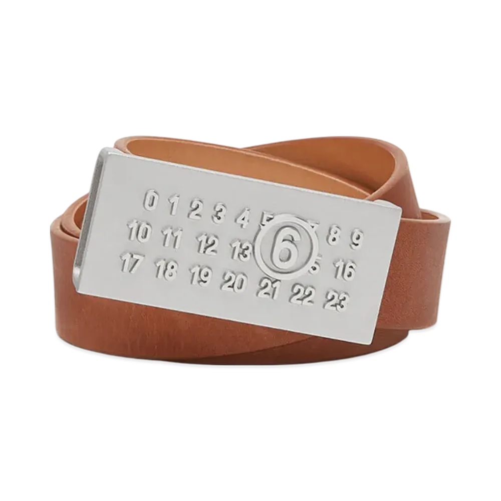 MM6 Maison Margiela Numbering Belt "Brown"