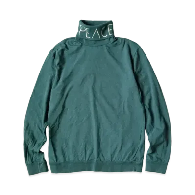 KAPITAL 18.5 India High Neck Long Tee "Turquoise"