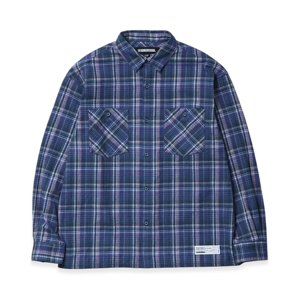 NEIGHBORHOOD Clan Tartan Check Shirt LS "Purple"