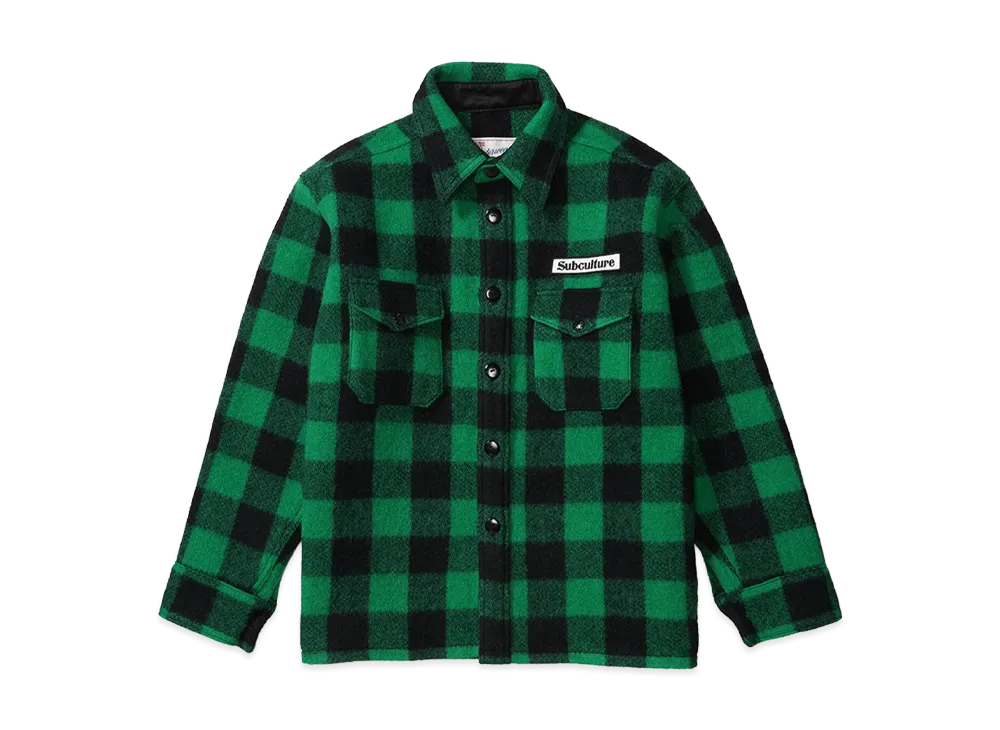 SubCulture Buffalo Check Jacket (Pocket Type) "Green Check"