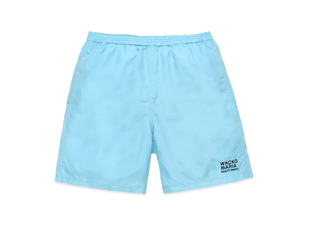 WACKO MARIA Nylon Board Shorts "Light Blue"