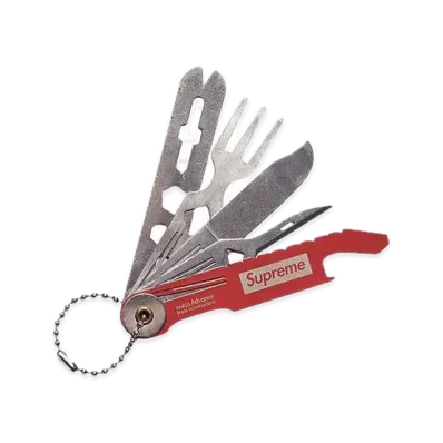 Supreme x Swiss Advance Crono N5 Pocket Knife "Red"