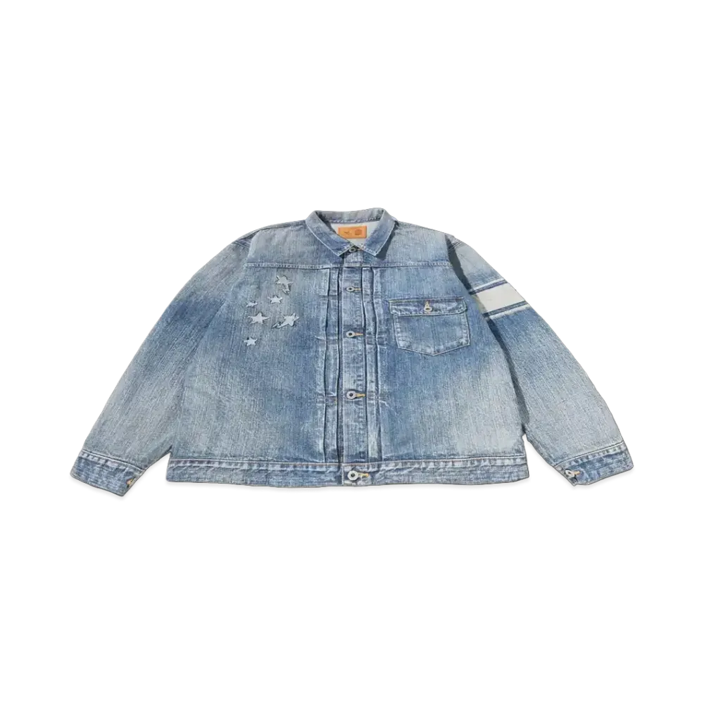 A BATHING APE x mastermind JAPAN Denim Jacket "Light Indigo"
