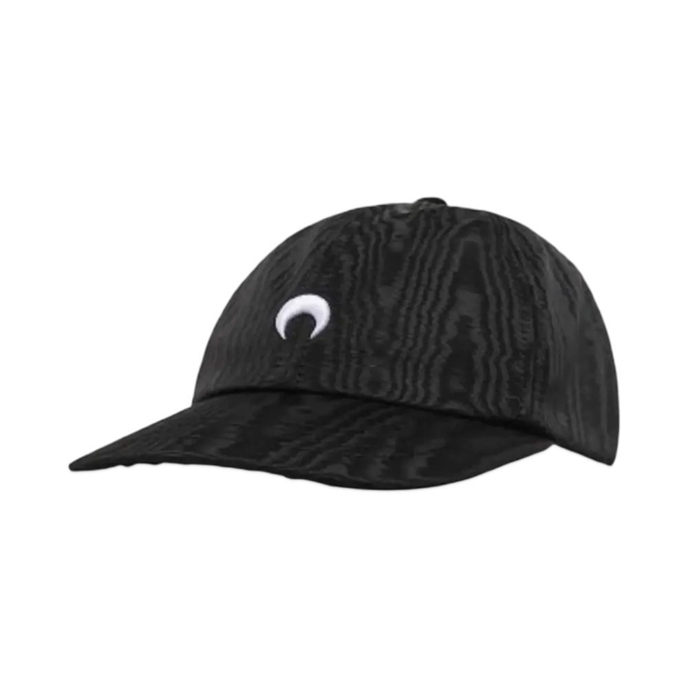 Marine serre RECYCLED MOIRE BASEBALL CAP (25SS) "BLACK"