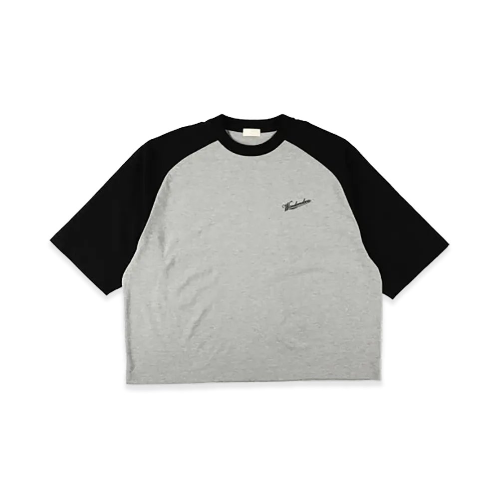 WIND AND SEA Oversized Raglan S/S Tee "Gray Black"