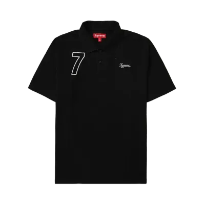 Supreme Cursive Polo "Black"