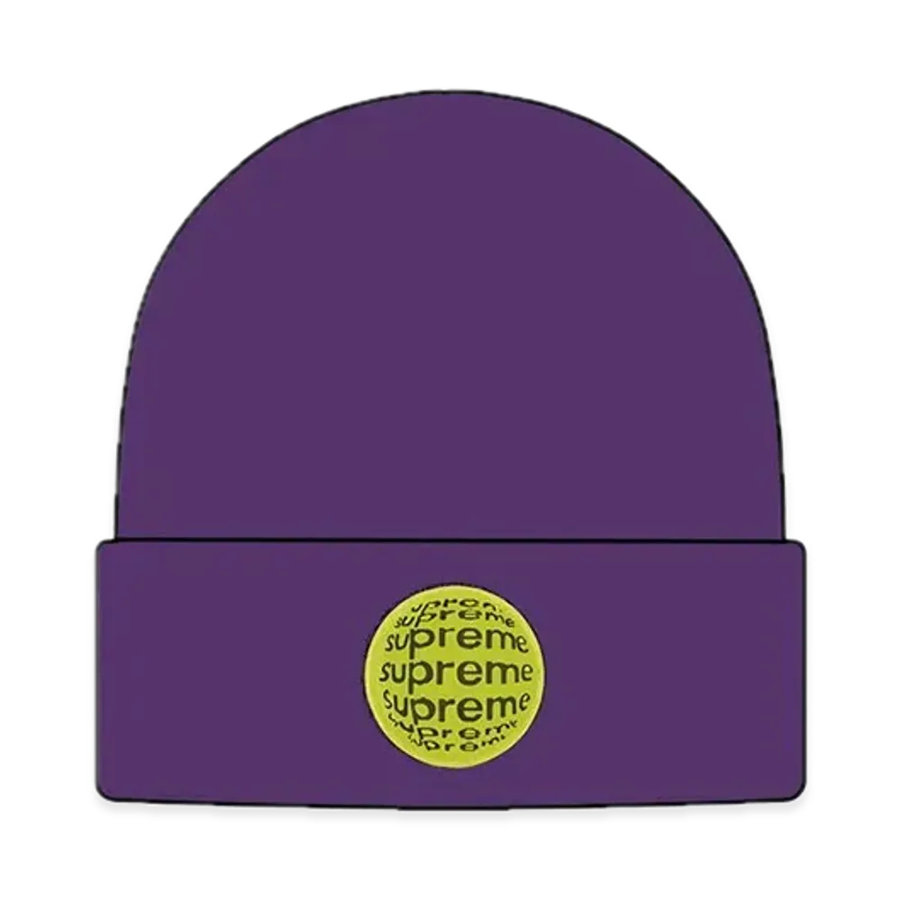 Supreme Lenticular Patch Beanie "Purple"