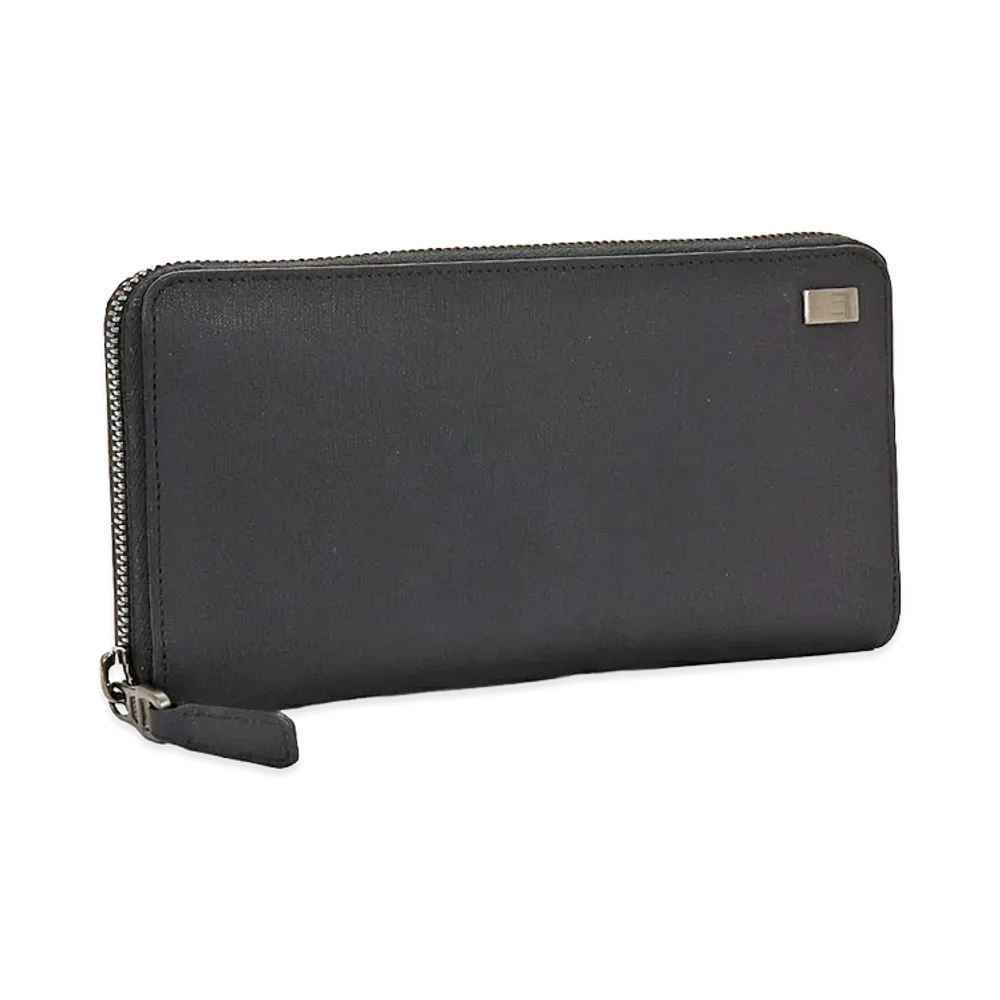 dunhill Sidecar Zip-Around Long Wallet "Black"