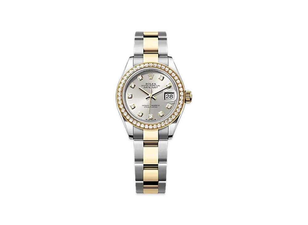 ROLEX Lady-Datejust 28mm Oystersteel & Yellow Gold Diamond 279383RBR "Silver"