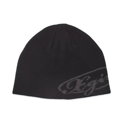 X-Girl Women's Diagonal Oval Logo Jacquard Beanie "Black"