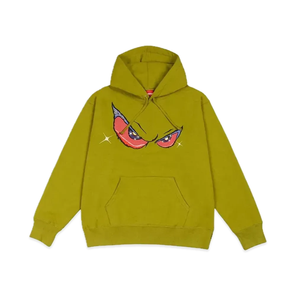 Supreme Eyes Hooded Sweatshirt "Moss"
