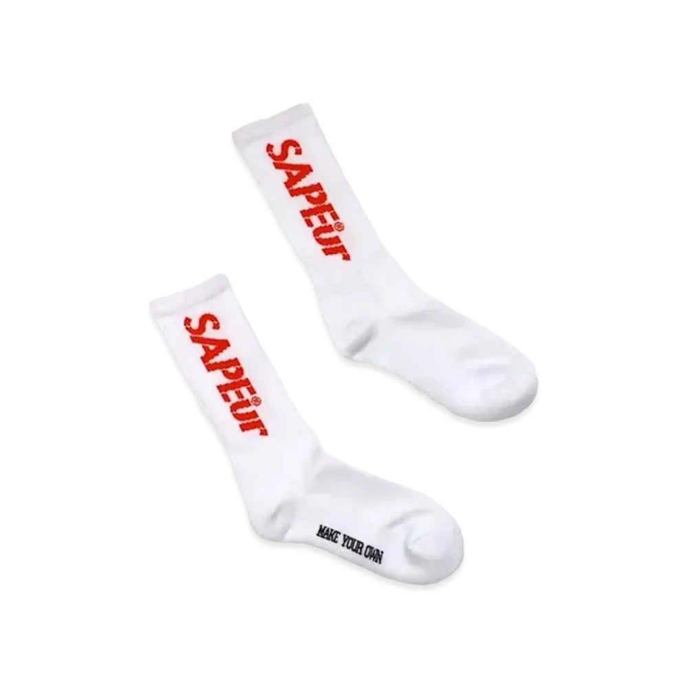 SAPEur Stencil Logo Orange Sox "White"