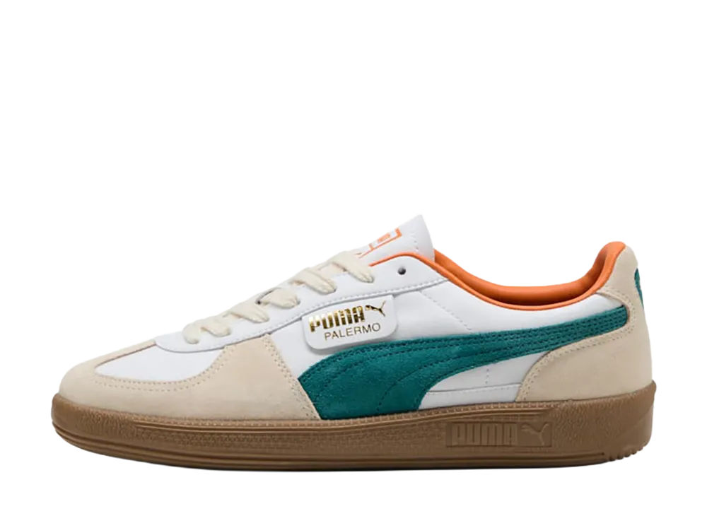 Puma Palermo Leather "PUMA White/Emerald Ice/Gum"