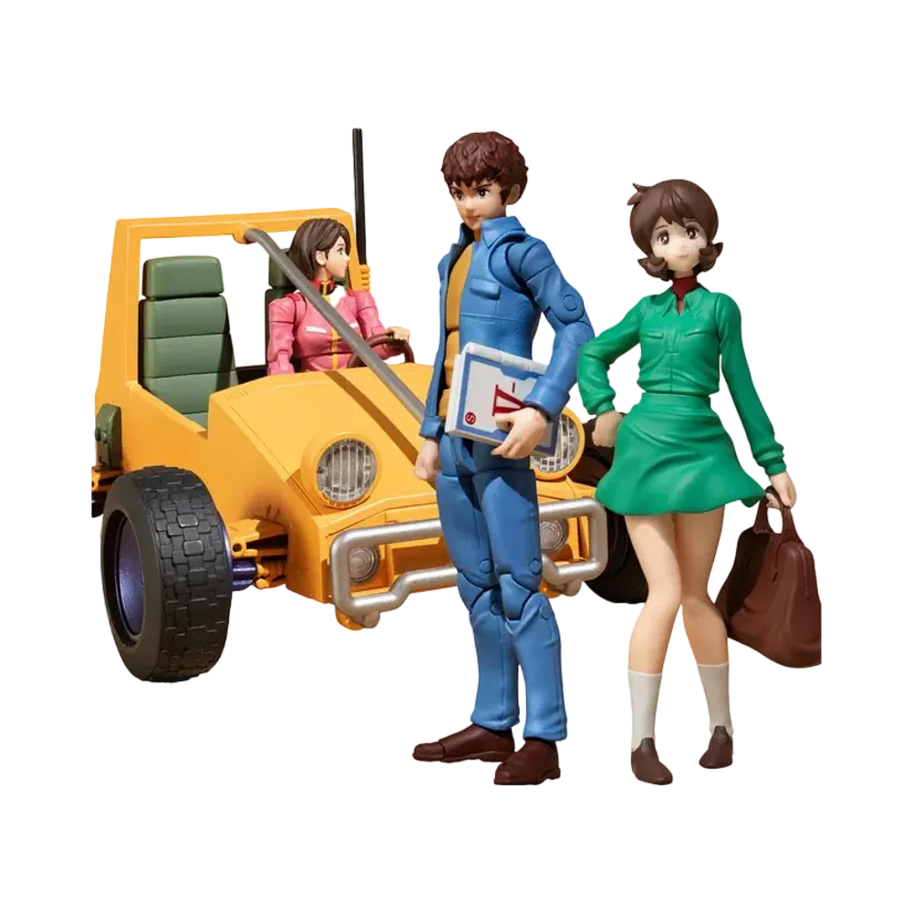 G.M.G Mobile Suit Gundam Earth Federation Forces 07 Amuro & Frau, 08V-SP General Soldier & Buggy Set [With first-time limited bonus]