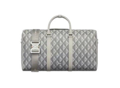 Dior Lingot 50 Duffel Bag CD Diamond Canvas "Gray"