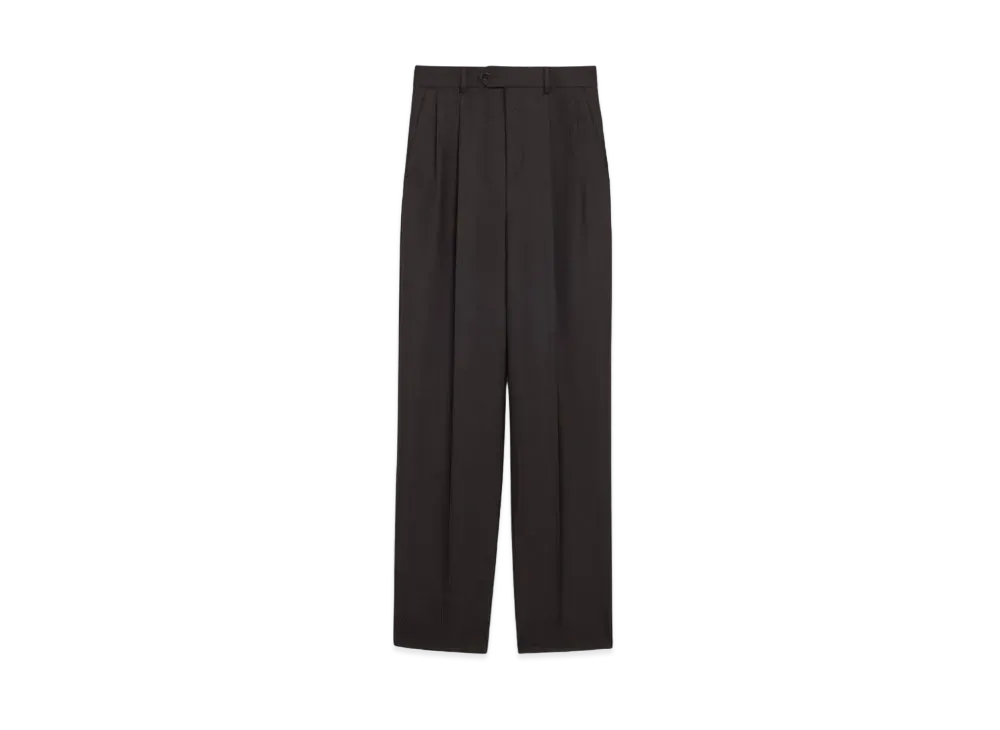 CELINE Skate Pants / Lightweight Wool Gabardine "Ultra Black"