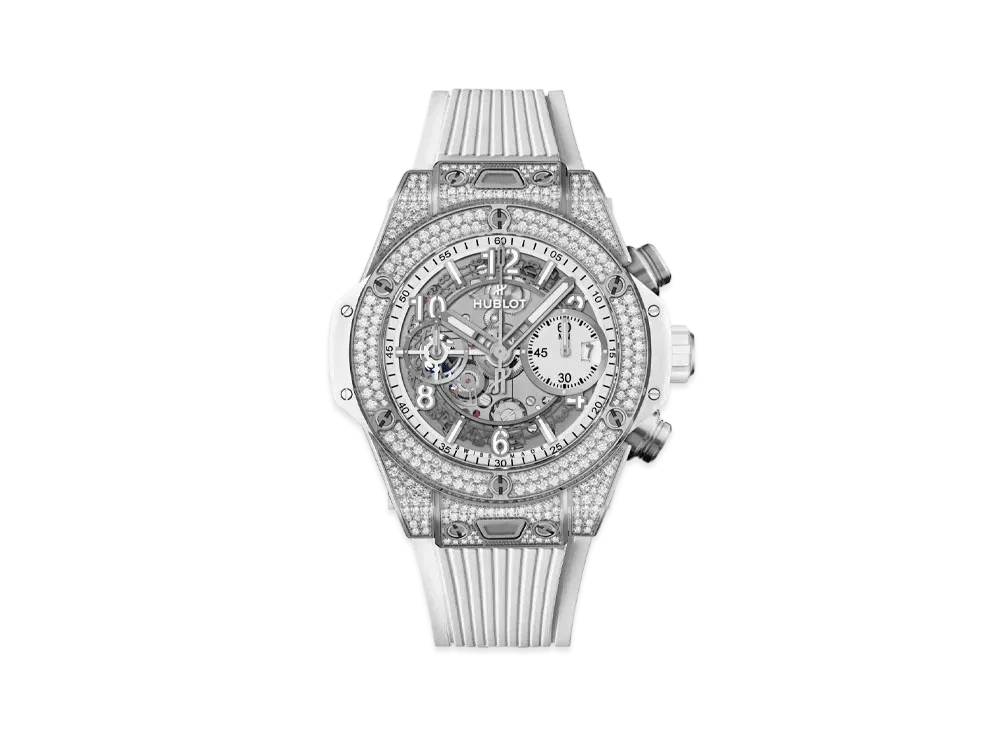 HUBLOT Big Bang Unico Titanium White Pave 42mm