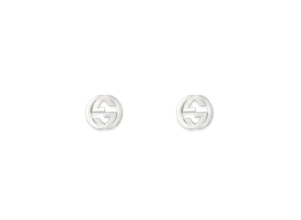 GUCCI Interlocking G Earrings In Silver