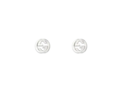 GUCCI Interlocking G Earrings In Silver
