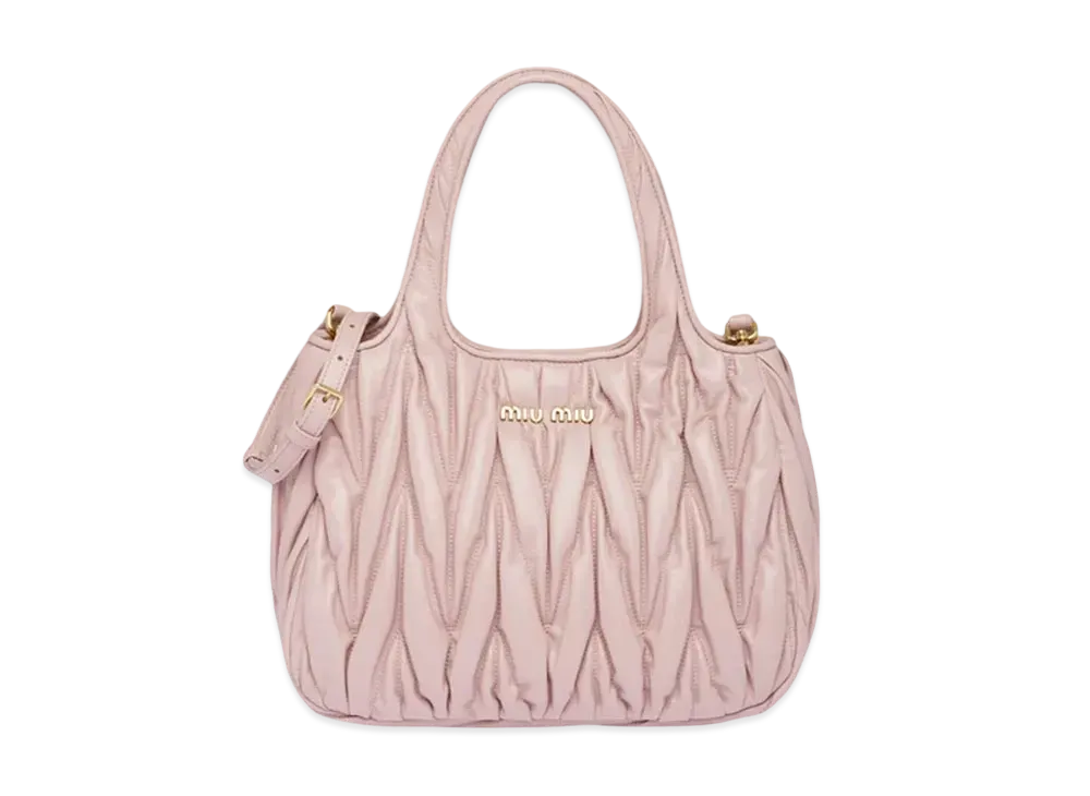 MIU MIU Matelastenapa Leather Handbag Japan Exclusive "Opal"