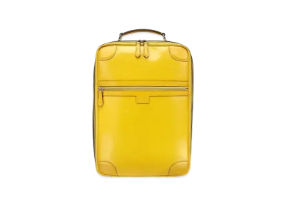 FENDI Travel Backpack Leather Backpack "Yellow"