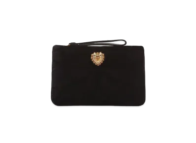 Dolce&Gabbana Devotion Pochette Matrasse Velvet "Black"