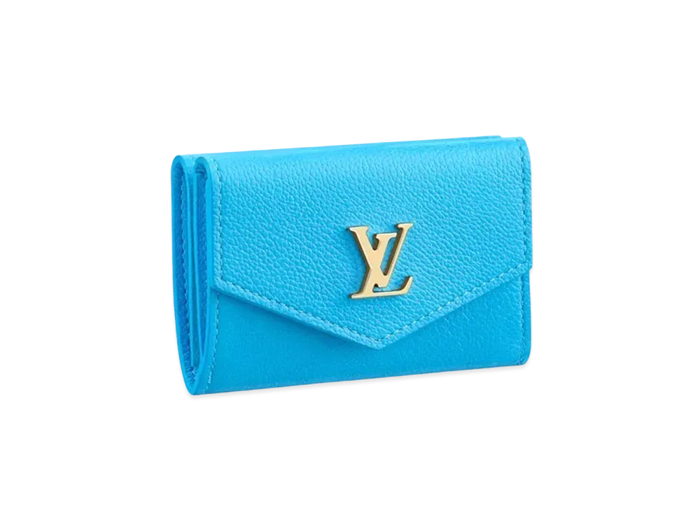 Louis Vuitton Portefeuille Lock Mini Calf Leather "Vivit Blue"