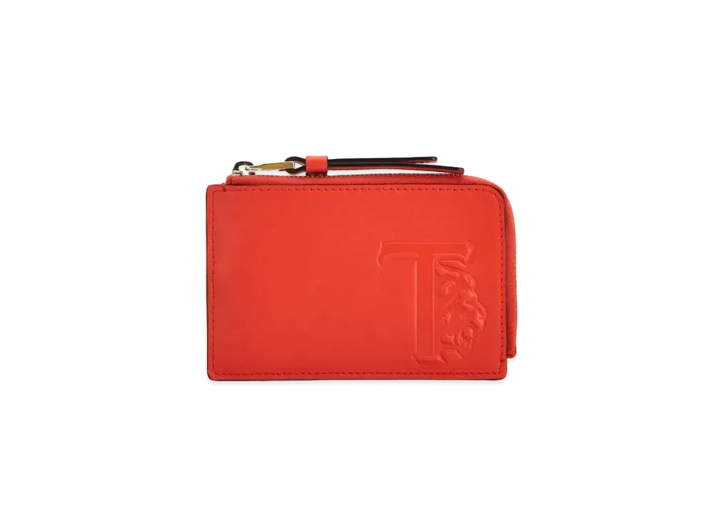 TOD'S Leather Credit Card Holder "Orange"
