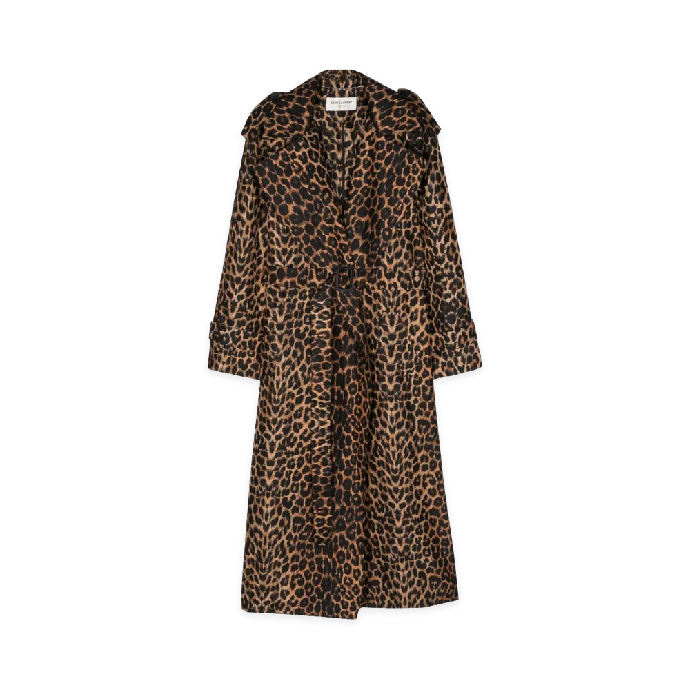 Saint Laurent Coats "Leopard Print"