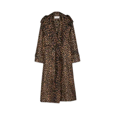 Saint Laurent Coats "Leopard Print"