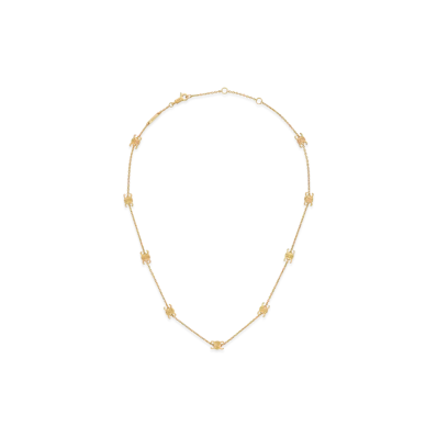 CELINE Triomphe Mini Triomphe Necklace in Brass "Gold"
