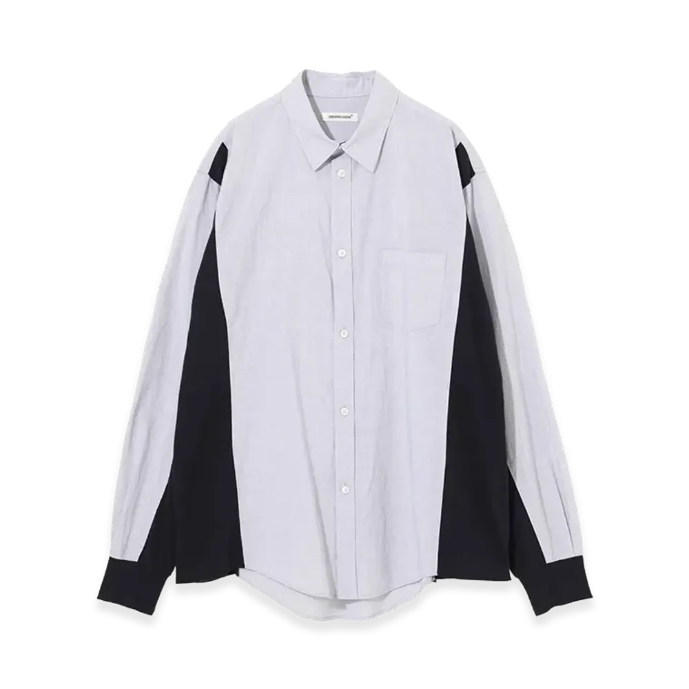 UNDERCOVER Cotton Typewriter Shirt "Navy St"