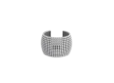BALENCIAGA Glam Cuff "Antique Silver"