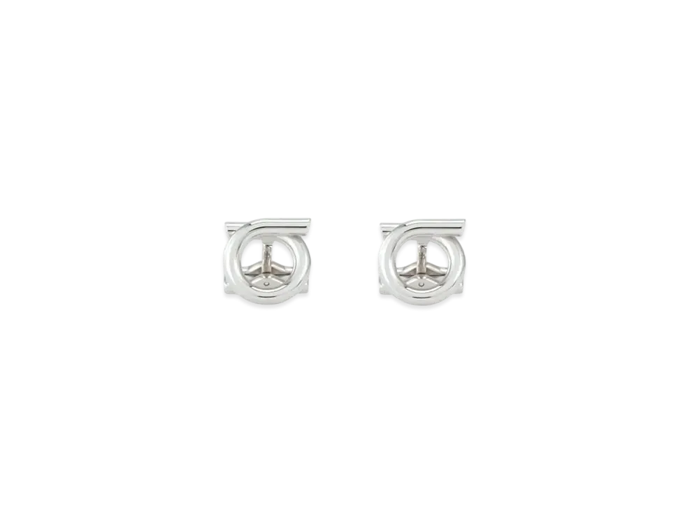 Salvatore Ferragamo Gancini Cufflinks "Palladium"