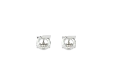 Salvatore Ferragamo Gancini Cufflinks "Palladium"