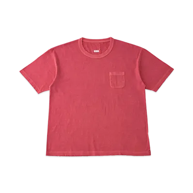 visvim JUMBO TEE S/S (UNEVEN DYE) "Red"