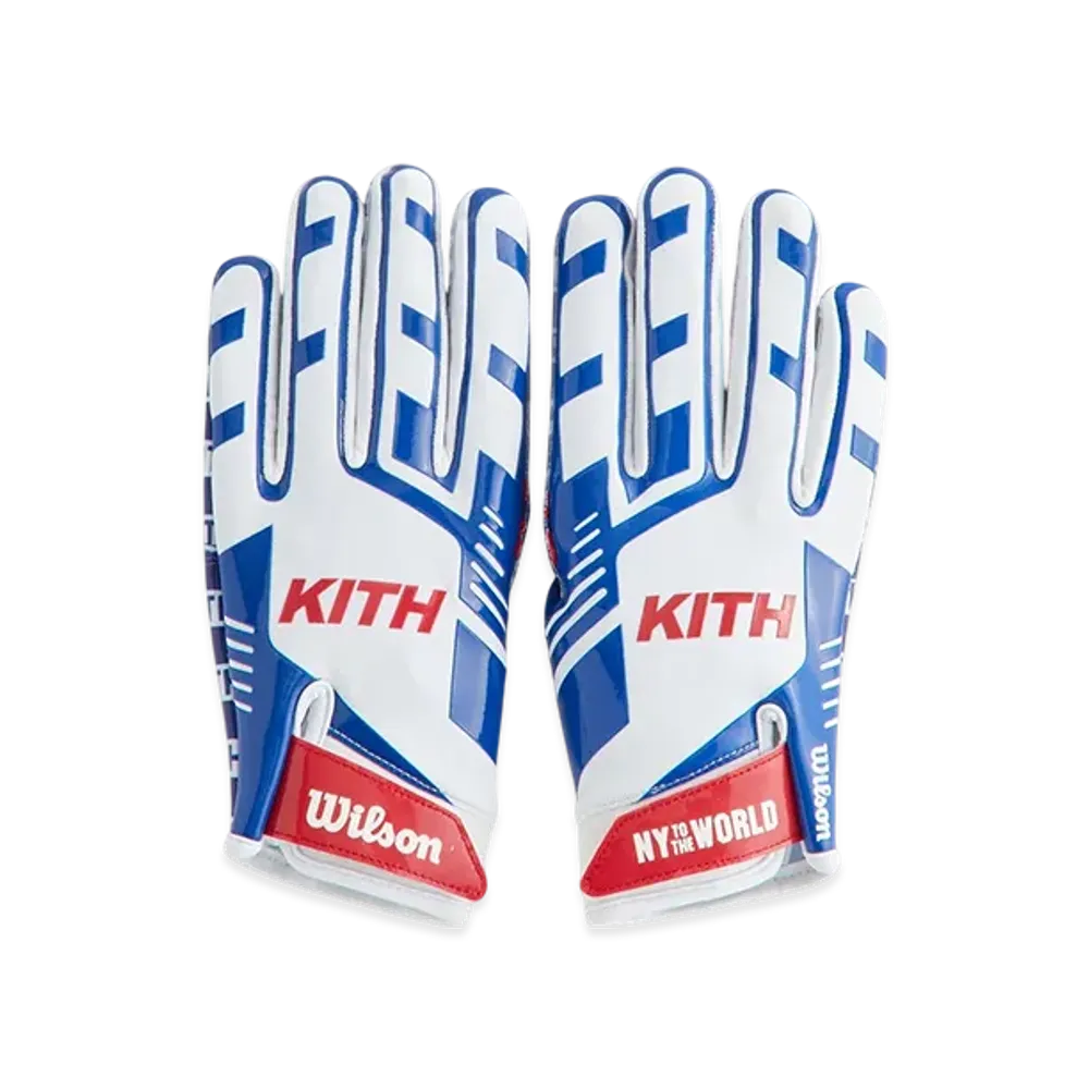 Kith x Wilson for the NFL Receiver Gloves "Blue/White"