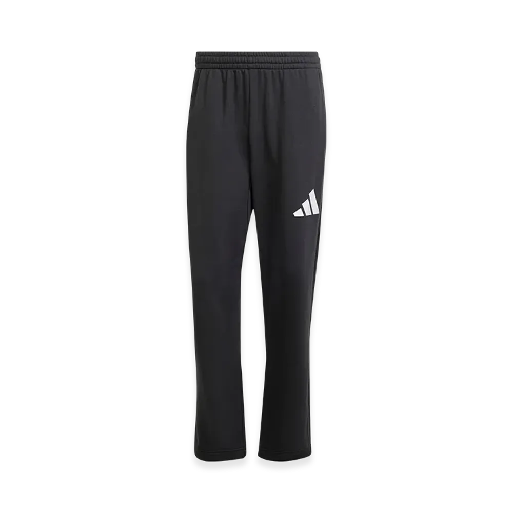 adidas Essentials Wide Leg 3-Bar Logo Pants "Black/White"