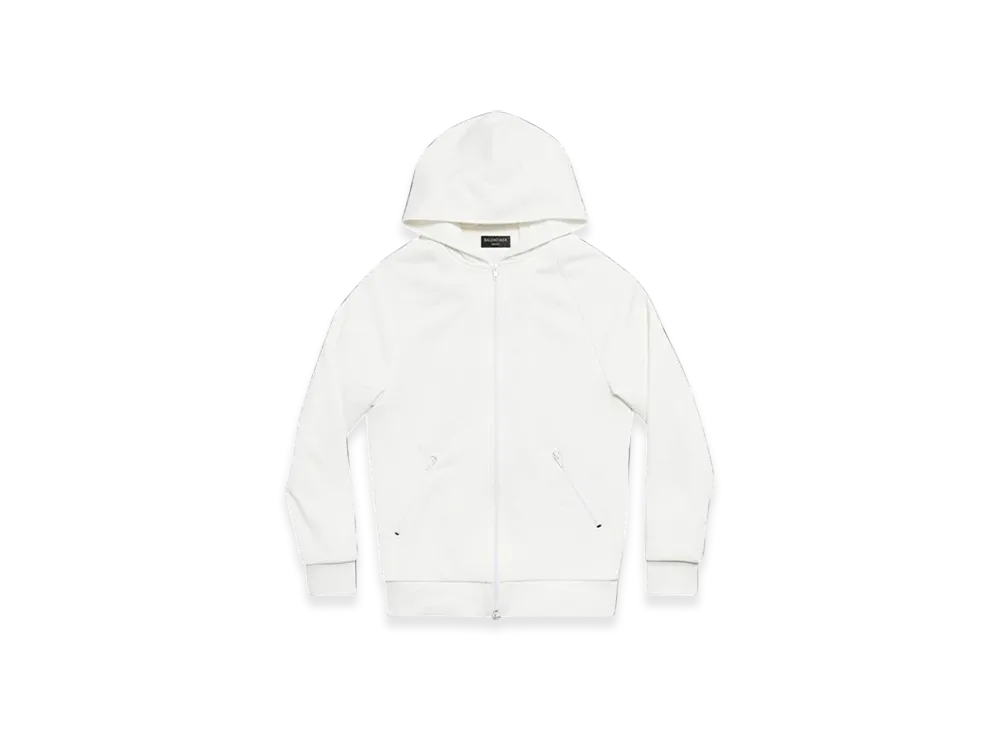 BALENCIAGA Unity Sports Icon Zip-Up Hoodie Medium Fit "White"