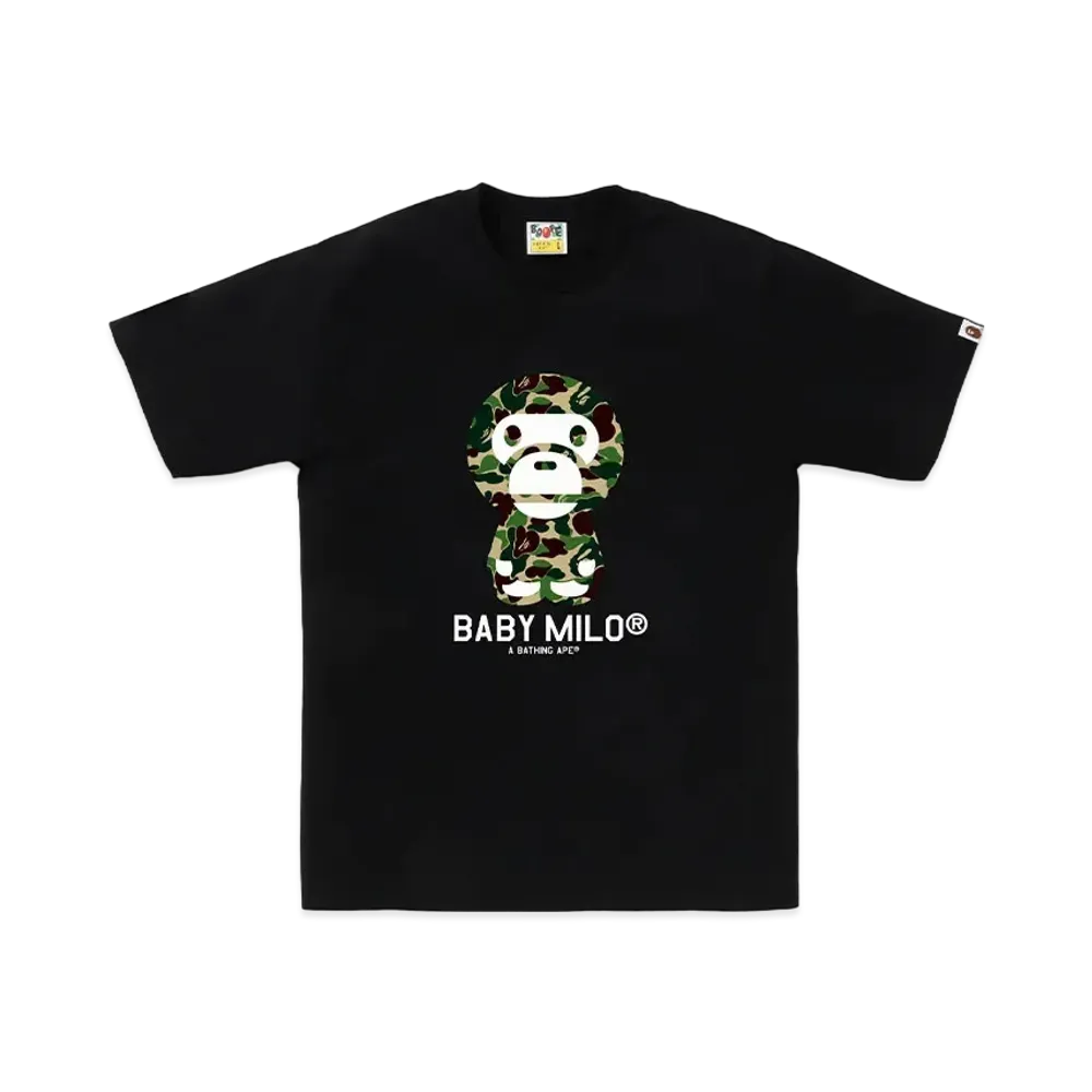 A BATHING APE ABC Camo Baby Milo Tee "Black/Green"