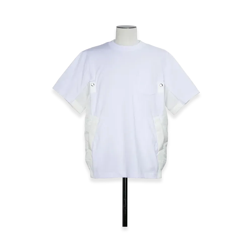 sacai Cotton Jersey T-Shirt "White"