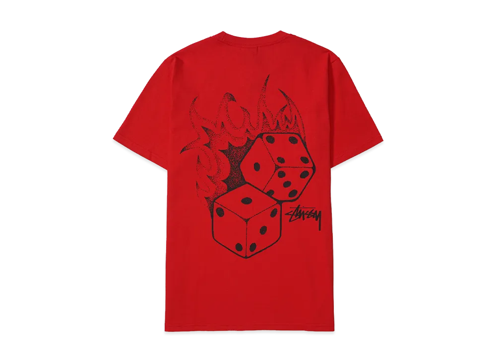 Stussy Fire Dice Tee "Red"